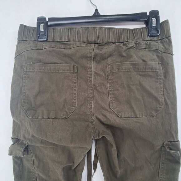 Rewash Brand Women's Casual Cargo Jogger Pants Olive Size S Elastic wasitband - Picture 6 of 8